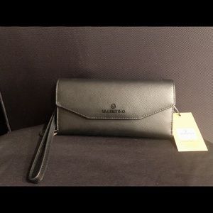 Valentino by Mario leather wristlet wallet
